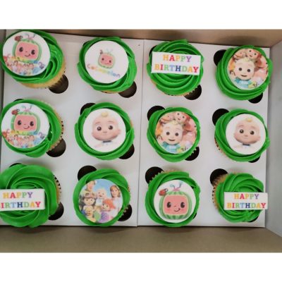 Cocomelon Theme Cupcakes