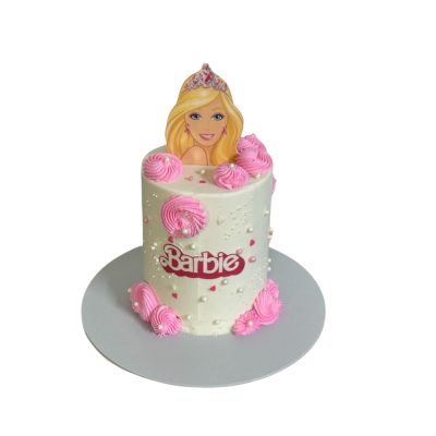 Barbie Themed Birthday Cake