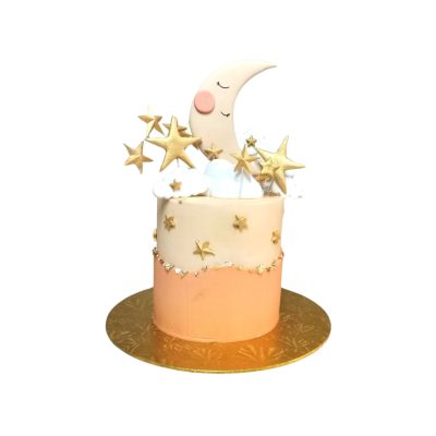 Moon & Stars Baby Shower Theme Cake