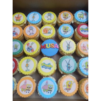 Spongebob Theme Cupcakes