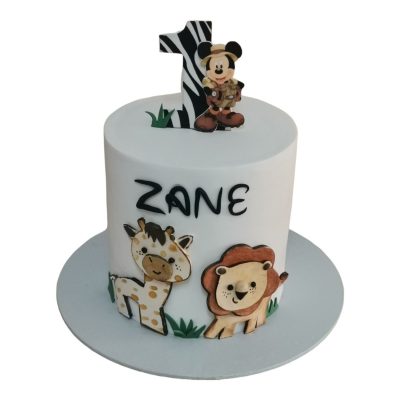 Jungle Themed 2 Birthday Cake