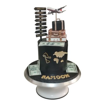 Travel Theme Cake