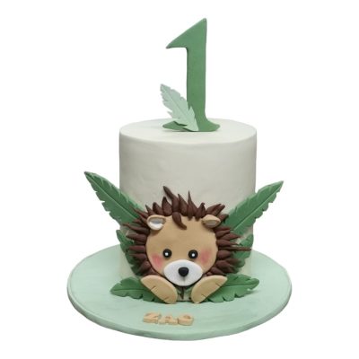 Jungle Themed 3 Birthday Cake
