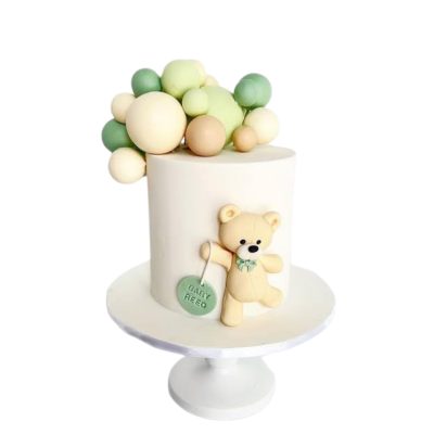 Teddy Baby Shower Theme Cake