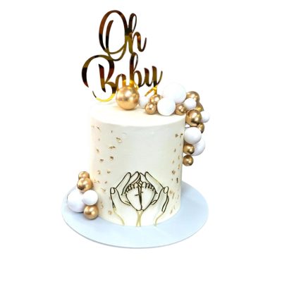 Oh Baby 2 Baby Shower Cake