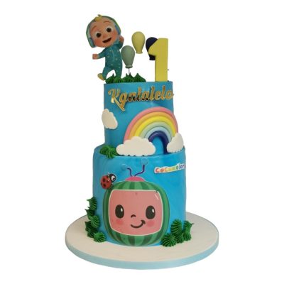 Cocomelon 2 Themed Birthday Cake